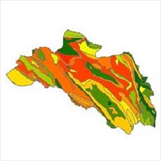 نقشه ی زمین شناسی شهرستان لردگان
