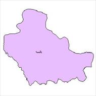 شیپ فایل محدوده سیاسی شهرستان بانه (واقع در استان کردستان)