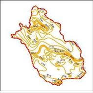 نقشه ی منحنی های هم تبخیر استان فارس