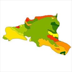 نقشه ی زمین شناسی شهرستان گلپایگان