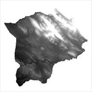 نقشه ی مدل رقومی ارتفاعی شهرستان گچساران