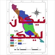 نقشه شهرستان های استان بوشهر