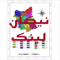 نقشه شهرستان های استان آذربایجان شرقی
