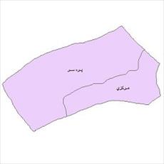 نقشه ی بخش های شهرستان رضوانشهر