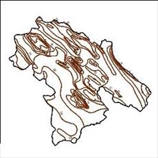 نقشه ی خطوط همدمای استان کهگیلویه و بویراحمد
