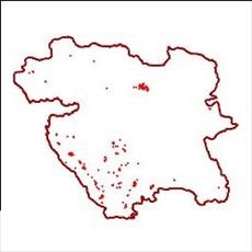 شیپ فایل زمین لغزش های استان کردستان