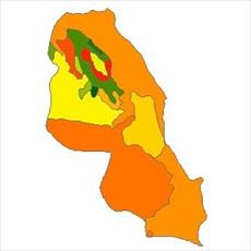 نقشه زمین شناسی شهرستان نمین