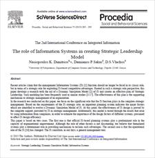 مقاله ترجمه شده با عنوان نقش سیستم های اطلاعات در ایجاد مدل رهبری استراتژیک، به همراه اصل مقاله